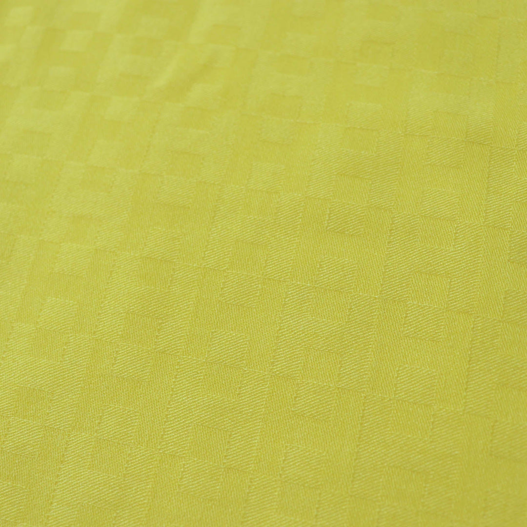 HERMES shawl Main: 70% cashmere, Main: 30% silk yellow mens Used Authentic