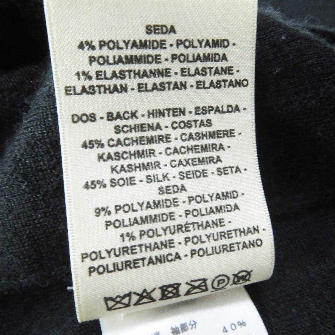 HERMES one piece 2E2505D3 cashmere black Women 38 Used Authentic