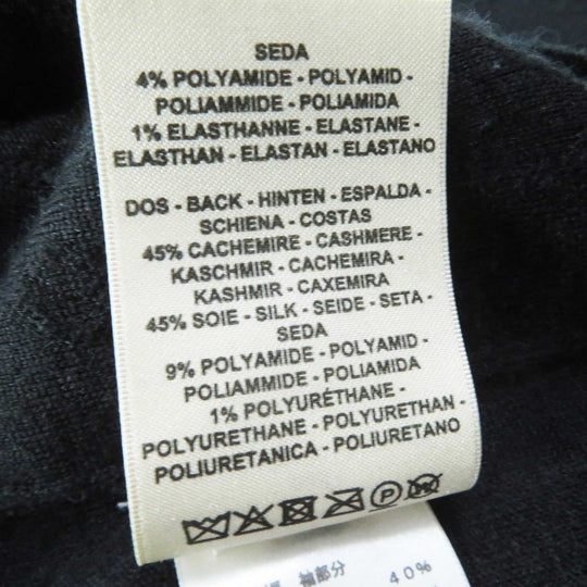 HERMES one piece 2E2505D3 cashmere black Women 38 Used Authentic