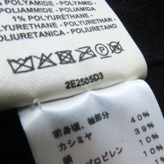 HERMES one piece 2E2505D3 cashmere black Women 38 Used Authentic