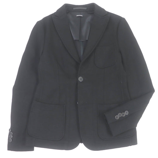 GIORGIO ARMANI blazer Outer material: 52% polyamide (nylon), Outer material: 48% rayon, Lining: 100% polyester black mens 46 Used Authentic