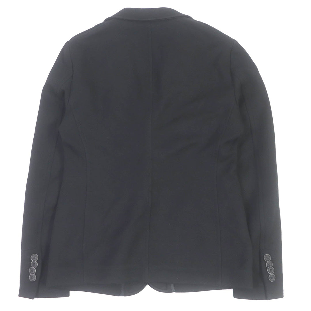 GIORGIO ARMANI blazer Outer material: 52% polyamide (nylon), Outer material: 48% rayon, Lining: 100% polyester black mens 46 Used Authentic
