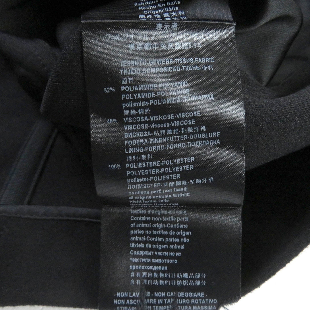 GIORGIO ARMANI blazer Outer material: 52% polyamide (nylon), Outer material: 48% rayon, Lining: 100% polyester black mens 46 Used Authentic