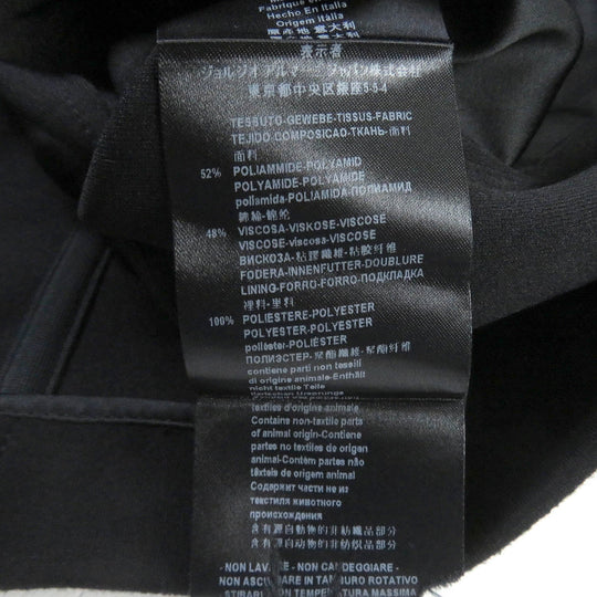 GIORGIO ARMANI blazer Outer material: 52% polyamide (nylon), Outer material: 48% rayon, Lining: 100% polyester black mens 46 Used Authentic