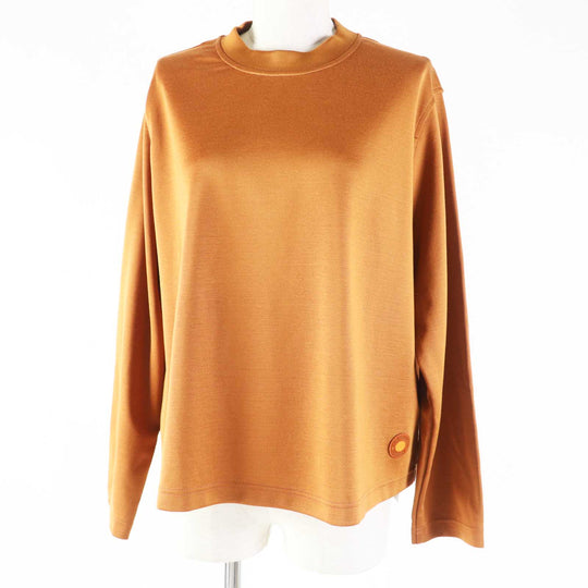 HERMES tops 3E4610DG cotton Camel Women 36 Used Authentic