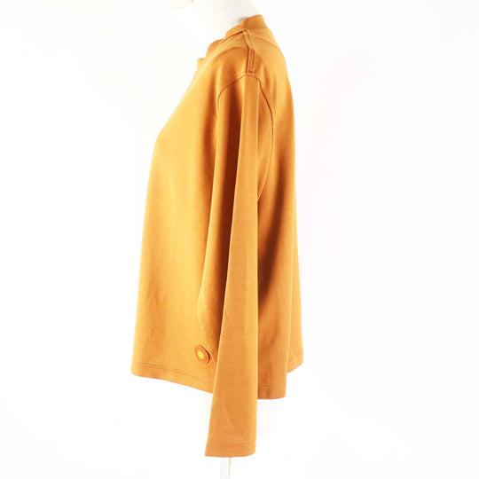 HERMES tops 3E4610DG cotton Camel Women 36 Used Authentic
