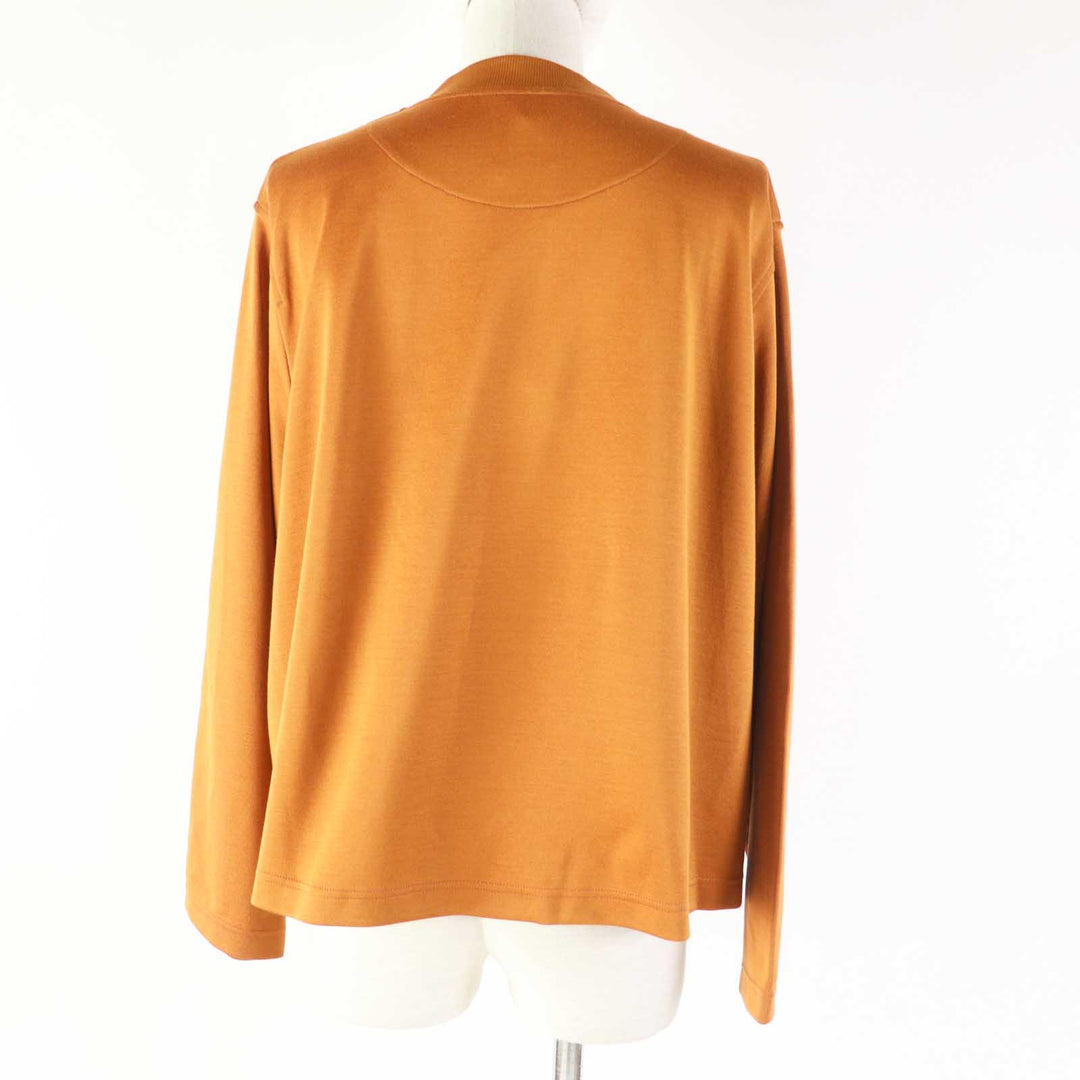 HERMES tops 3E4610DG cotton Camel Women 36 Used Authentic