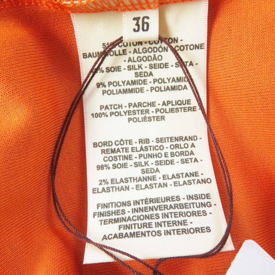 HERMES tops 3E4610DG cotton Camel Women 36 Used Authentic