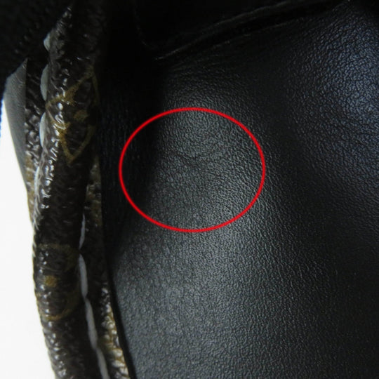 LOUIS VUITTON Leather shoes Main: Leather black LV Bobur Line Women 35 1/2 Used Authentic