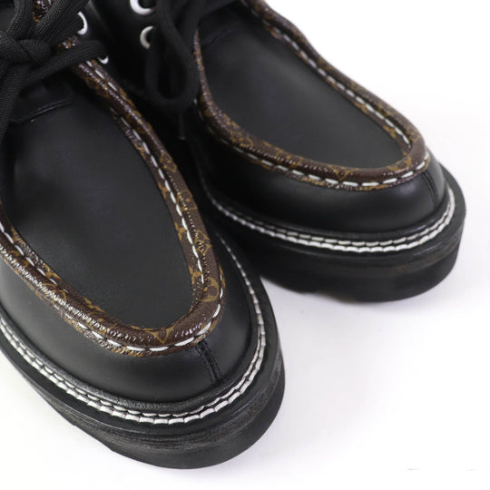 LOUIS VUITTON Leather shoes Main: Leather black LV Bobur Line Women 35 1/2 Used Authentic