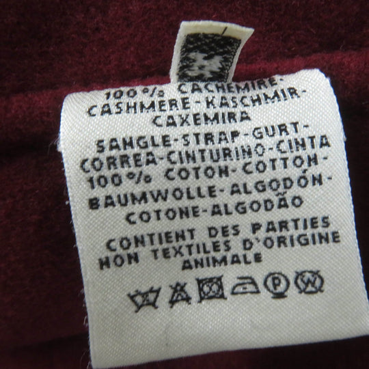 HERMES coat Main: 100% cashmere Bordeaux Women 34 Used Authentic
