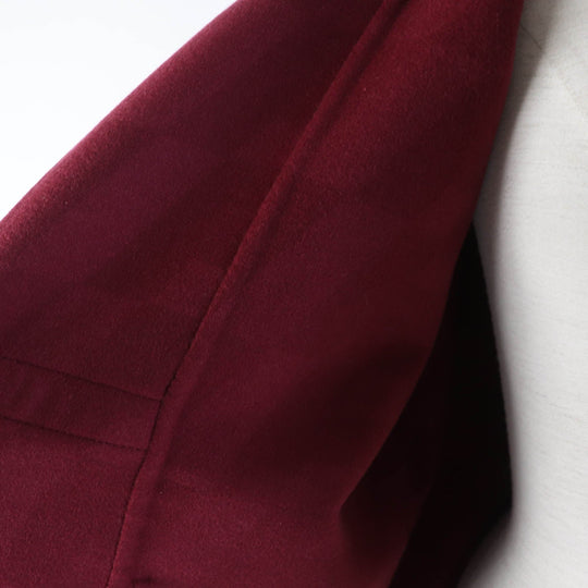 HERMES coat Main: 100% cashmere Bordeaux Women 34 Used Authentic