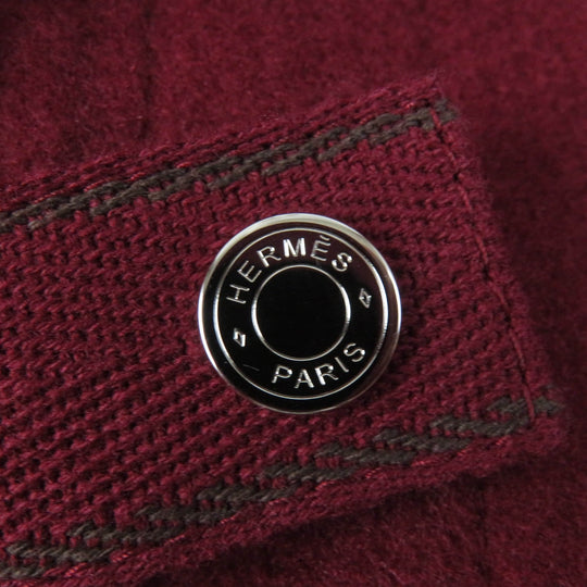 HERMES coat Main: 100% cashmere Bordeaux Women 34 Used Authentic
