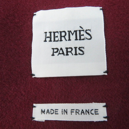 HERMES coat Main: 100% cashmere Bordeaux Women 34 Used Authentic