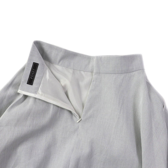 FOXEY flare skirt 43453 Outer: 100% cotton, Lining: 100% cupra, Part: 100% rayon, Part: 100% cotton Light gray JURA Women 38 Used Authentic