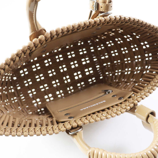 BALENCIAGA Other bag patent beige BISTRO Bistro XS Women Used Authentic