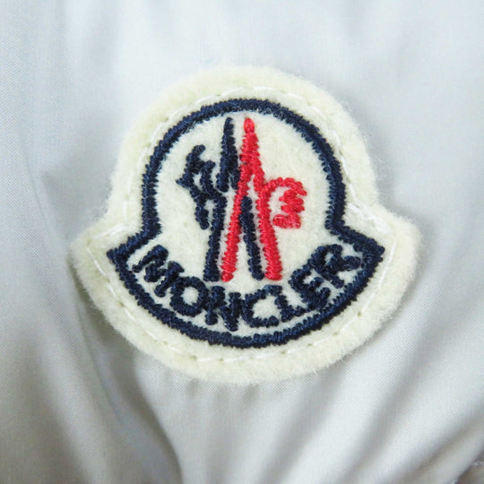 MONCLER Down vest wool Light gray GILET mens M Used Authentic