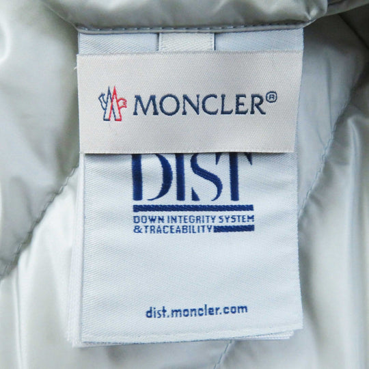 MONCLER Down vest wool Light gray GILET mens M Used Authentic