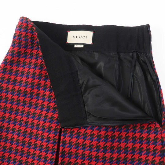 GUCCI skirt 643737 Outer: 88% wool, Outer: 12% nylon, Lining: 100% rayon Multi Women 40 Used Authentic