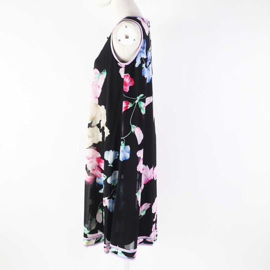 LEONARD FASHION one piece 0170324 Outer: 65% acetate, Outer: 35% polyester, Lining: 65% acetate, Lining: 35% polyester black multi Women 34 Used Authentic