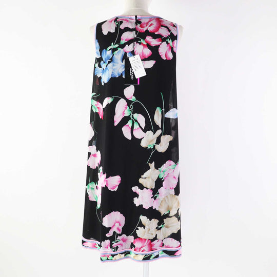 LEONARD FASHION one piece 0170324 Outer: 65% acetate, Outer: 35% polyester, Lining: 65% acetate, Lining: 35% polyester black multi Women 34 Used Authentic