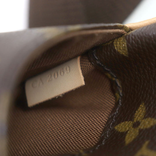 LOUIS VUITTON Sling bag M51870 Monogram canvas Brown Monogram Pochette Gange mens Used Authentic