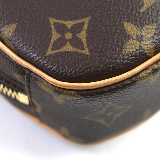 LOUIS VUITTON Sling bag M51870 Monogram canvas Brown Monogram Pochette Gange mens Used Authentic