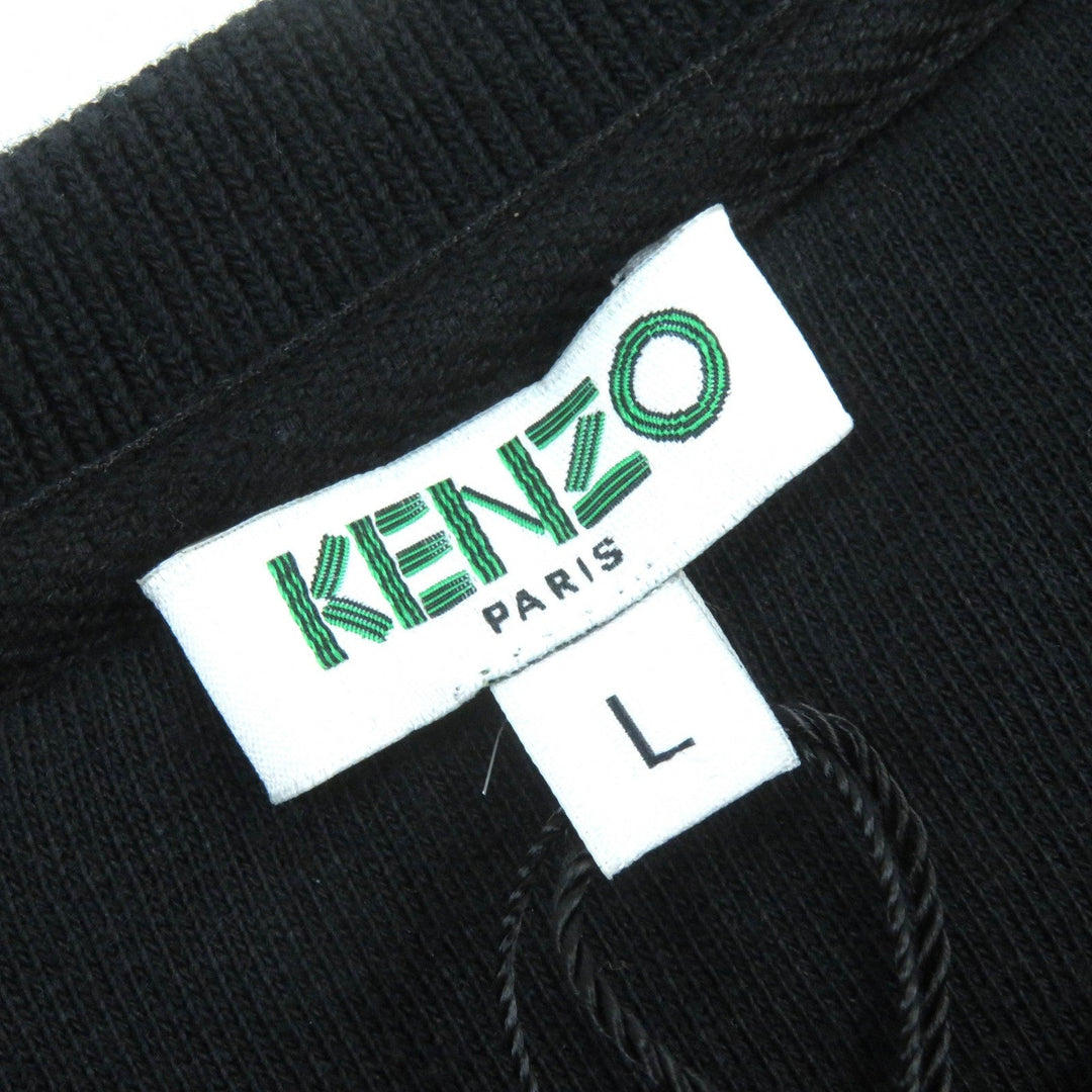 KENZO sweat F461SW727989 Main: 78% cotton, Main: 14% polyester, Main: 8% nylon, Embroidery (upper thread): 100% polyester Embroidery (lower thread): 100% polyester Black neon yellow mens L Used Authentic