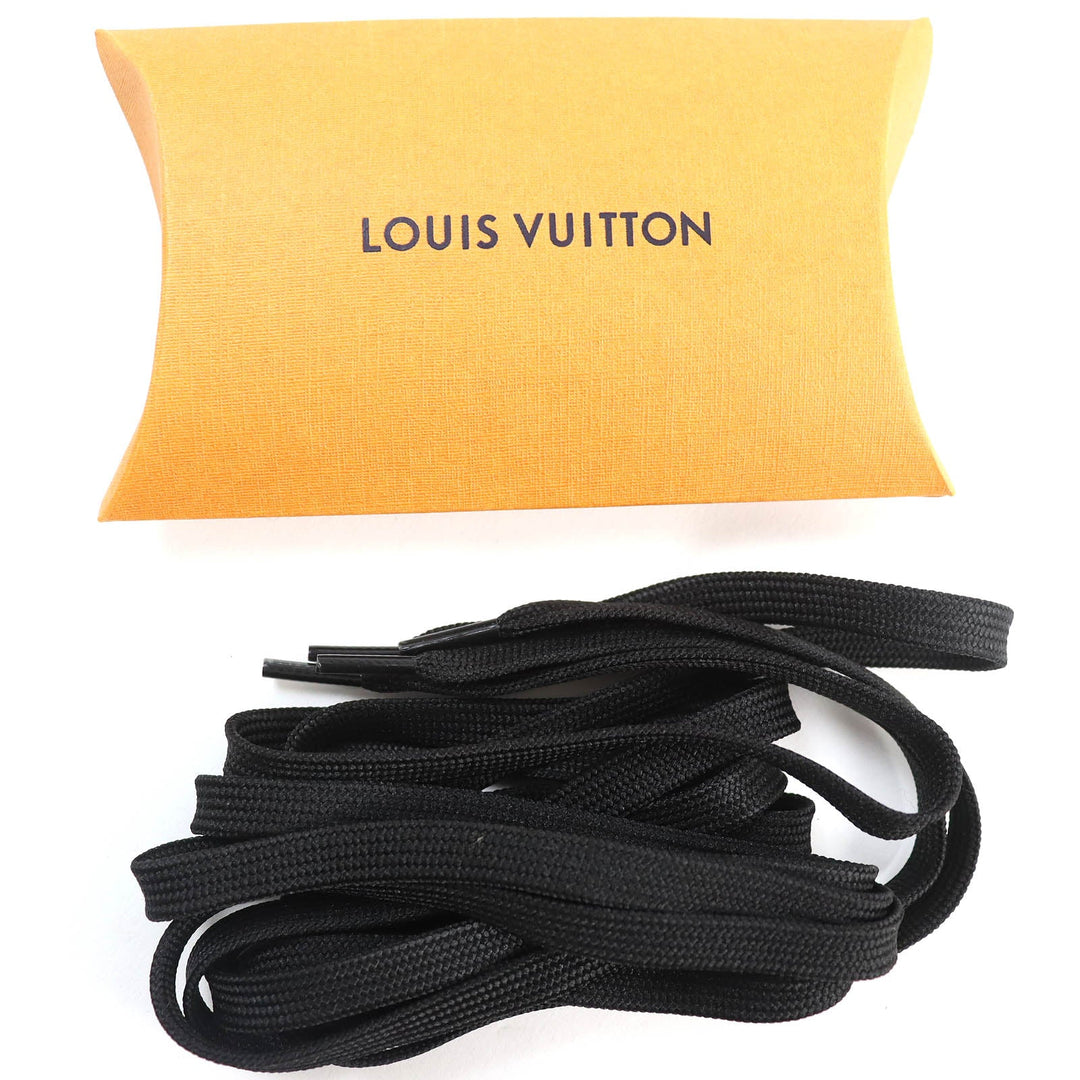 LOUIS VUITTON sneakers leather Two-tone (black) LV trainer line 7 1/2