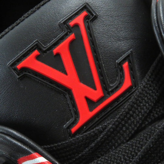 LOUIS VUITTON sneakers leather Two-tone (black) LV trainer line 7 1/2