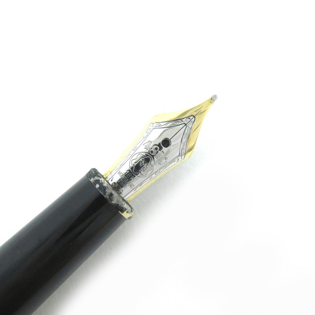 MONTBLANC fountain pen Gold plated, nib: K18 gold Meisterstck Solitaire mens Used Authentic