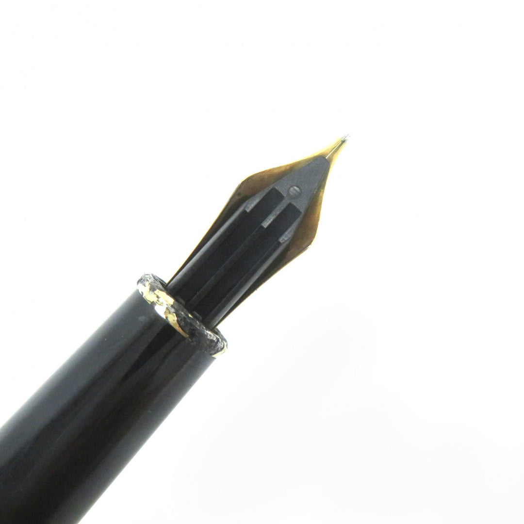 MONTBLANC fountain pen Gold plated, nib: K18 gold Meisterstck Solitaire mens Used Authentic