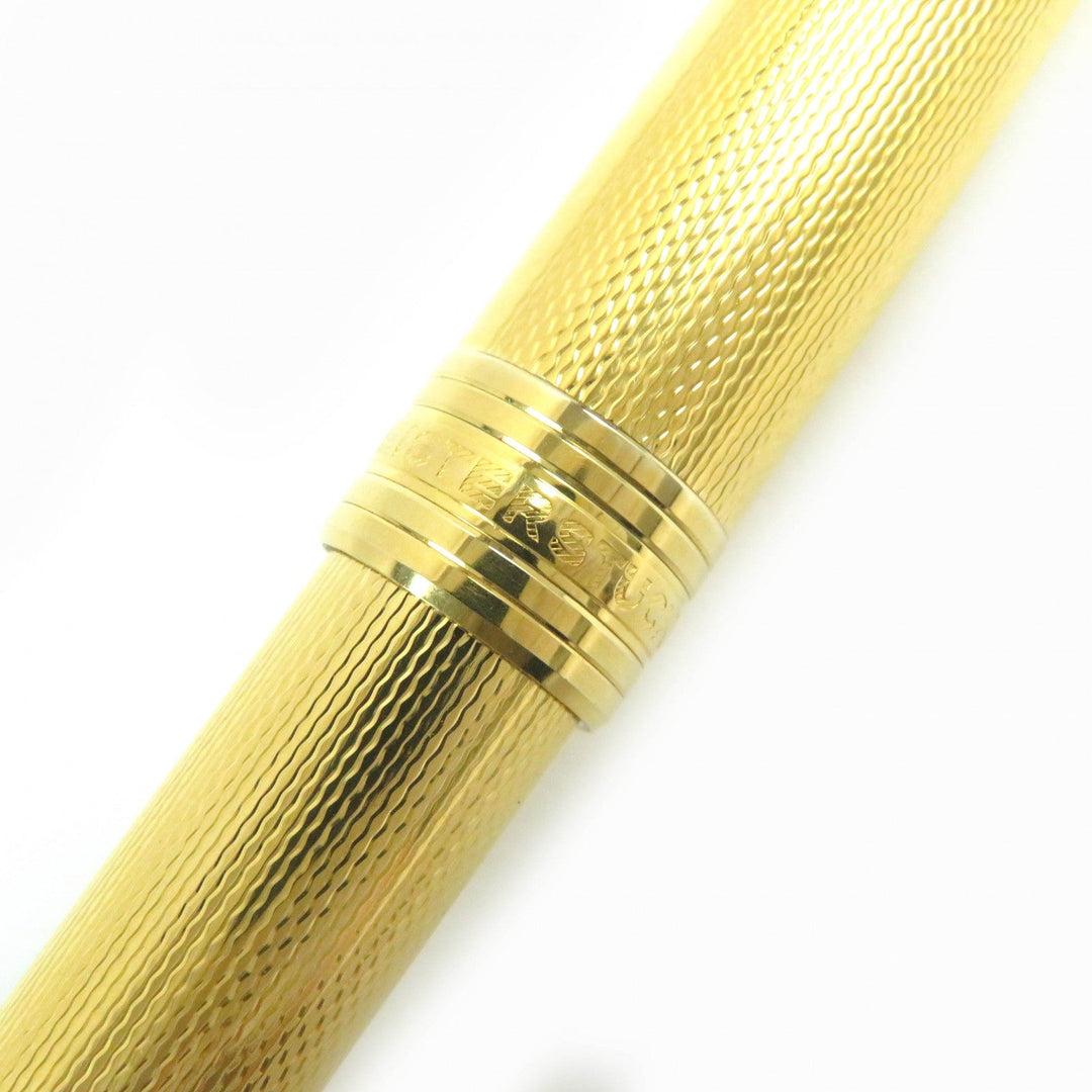 MONTBLANC fountain pen Gold plated, nib: K18 gold Meisterstck Solitaire mens Used Authentic