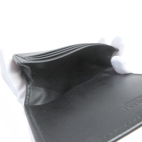 BVLGARI Card Case 32588 Main: Leather PVC, Main: Charcoal type Weekend mens Used Authentic