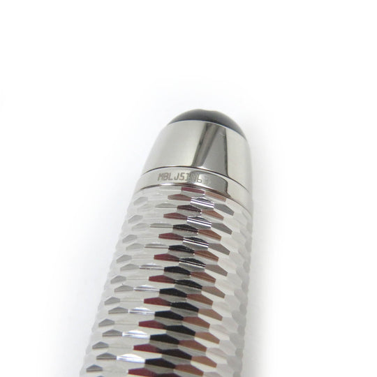 MONTBLANC fountain pen MB118078 Nib: K18 Silver black Meisterstck Due Geometry Classic mens Used Authentic