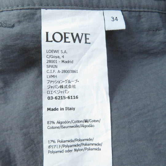 LOEWE Other bottoms S540Y04XAV Main: 83% cotton, Main: 17% nylon gray Women 34 Used Authentic