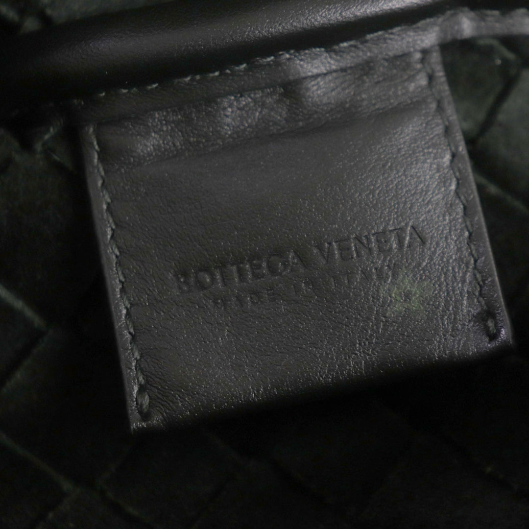 BOTTEGAVENETA Tote Bag 667275 leather Dark green INTRECCIATO mens Used Authentic