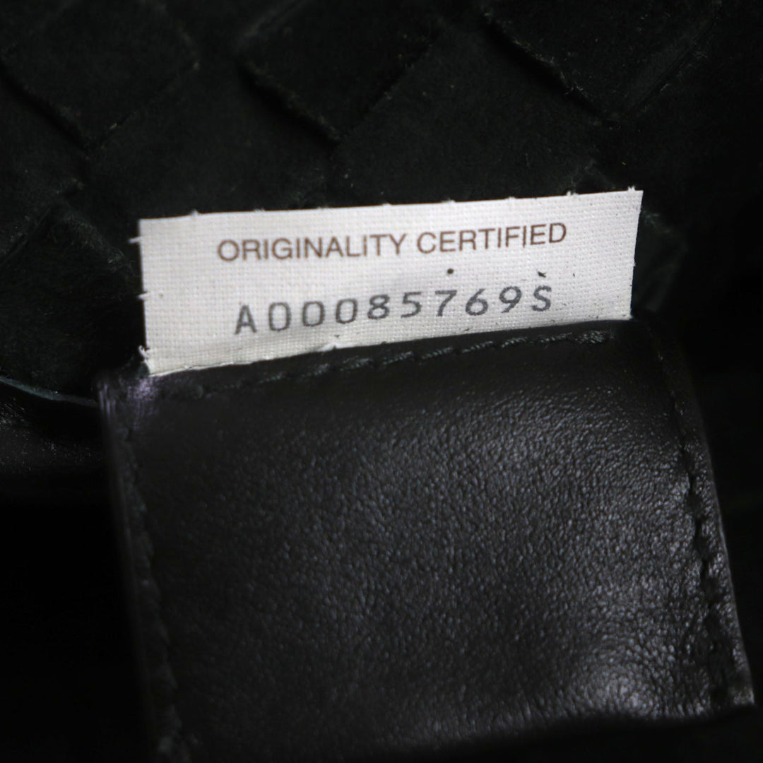 BOTTEGAVENETA Tote Bag 667275 leather Dark green INTRECCIATO mens Used Authentic
