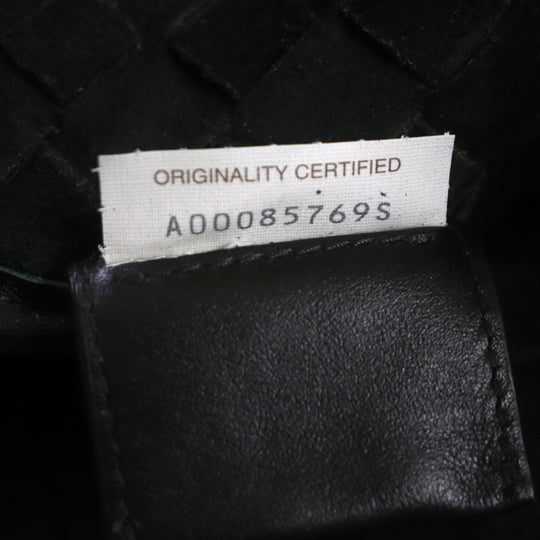 BOTTEGAVENETA Tote Bag 667275 leather Dark green INTRECCIATO mens Used Authentic