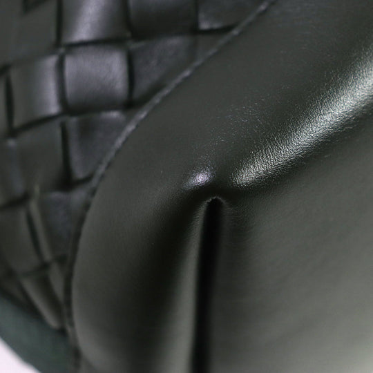 BOTTEGAVENETA Tote Bag 667275 leather Dark green INTRECCIATO mens Used Authentic