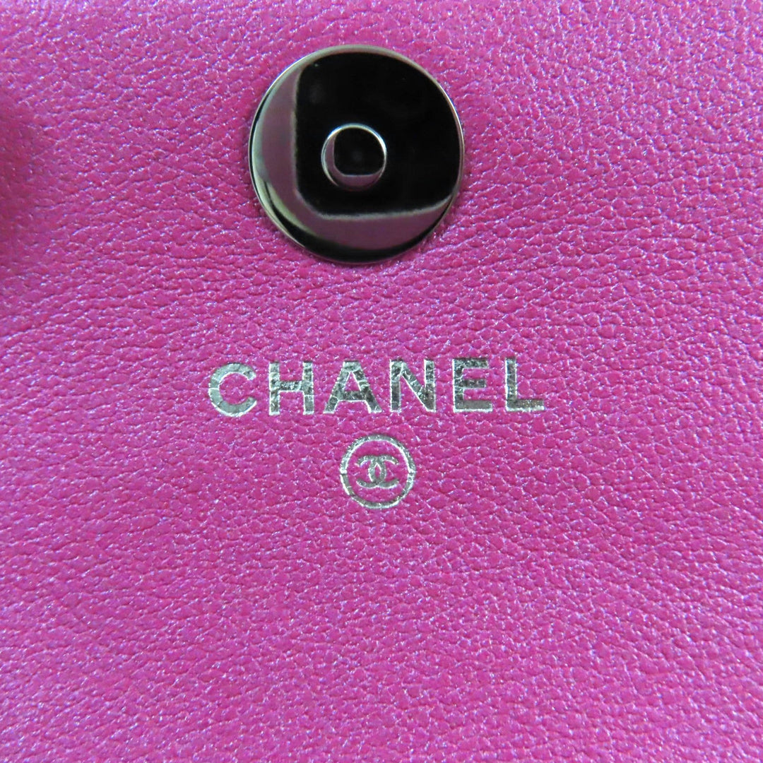 CHANEL Pouch H43HHUU7 Main: Patent leather Neon pink Years Gift 2023 Women Used Authentic