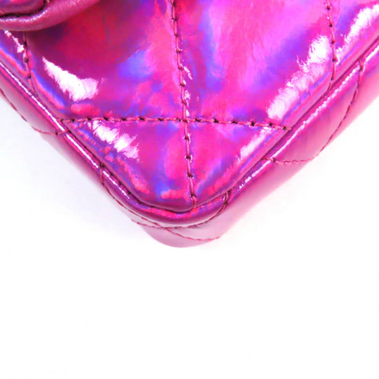 CHANEL Pouch H43HHUU7 Main: Patent leather Neon pink Years Gift 2023 Women Used Authentic