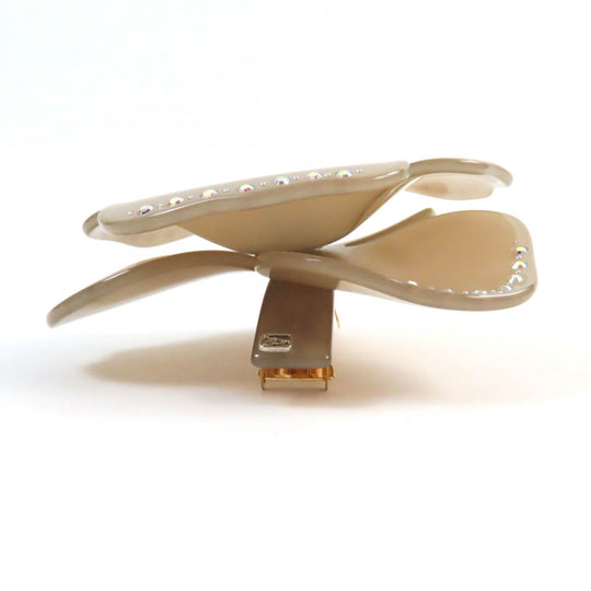 ALEXANDRE DE PARIS Valletta Acedate , Swarovski beige CAMELIA PASTEL Women Used Authentic