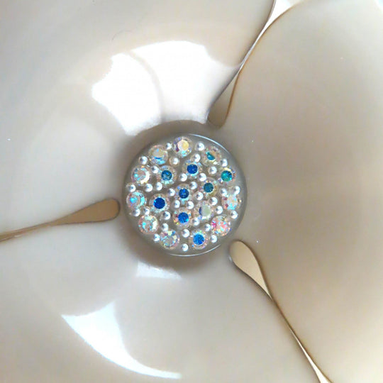 ALEXANDRE DE PARIS Valletta Acedate , Swarovski beige CAMELIA PASTEL Women Used Authentic