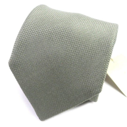HERMES tie Main: 100% silk khaki mens Used Authentic