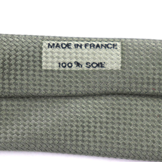 HERMES tie Main: 100% silk khaki mens Used Authentic