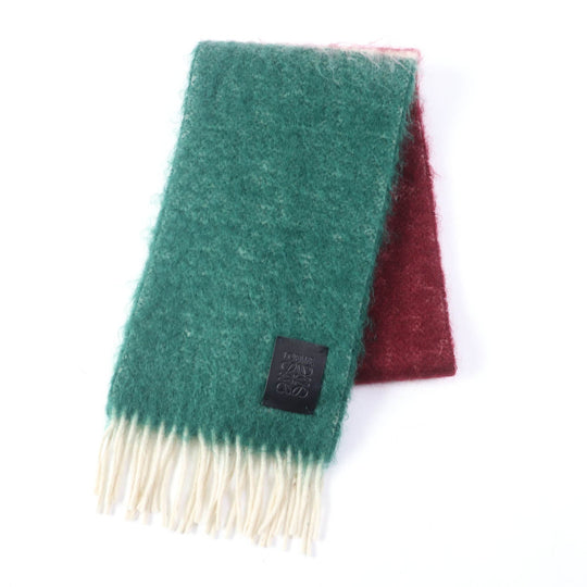 LOEWE Scarf Main: 50% mohair, Main: 50% wool Multi Women Used Authentic