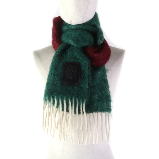 LOEWE Scarf Main: 50% mohair, Main: 50% wool Multi Women Used Authentic