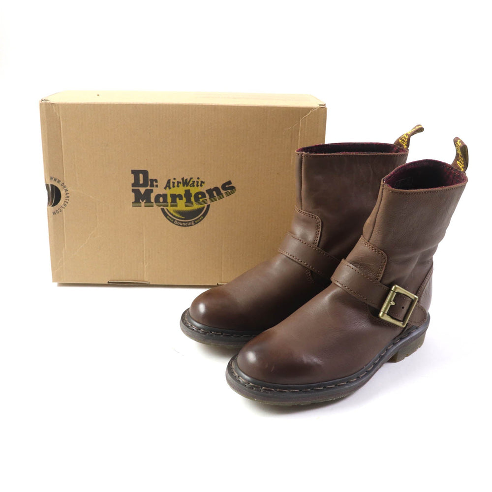 Dr.Martens short boots 15262201 Main: Leather Brown SLATE MEG BIKER ANKLE BOOT Women(Unisex) 38 Used Authentic