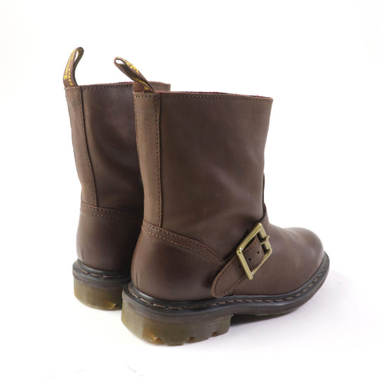 Dr.Martens short boots 15262201 Main: Leather Brown SLATE MEG BIKER ANKLE BOOT Women(Unisex) 38 Used Authentic